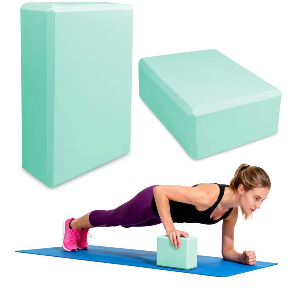 Mattoncini Yoga Eco-Friendly in Schiuma Densità Alta – Set 2 Blocchi”