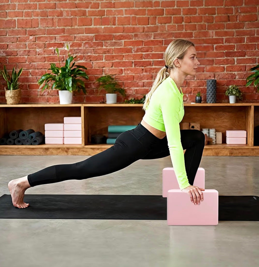 Mattoncini Yoga Eco-Friendly in Schiuma Densità Alta – Set 2 Blocchi”