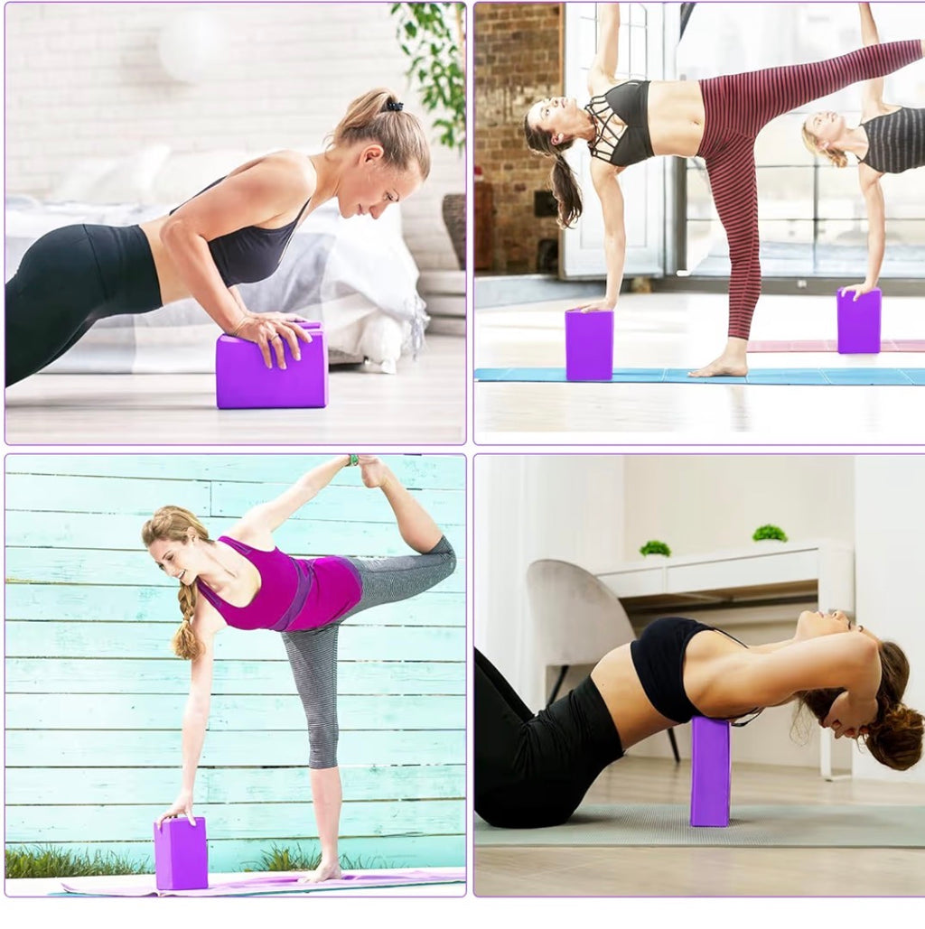 Mattoncini Yoga Eco-Friendly in Schiuma Densità Alta – Set 2 Blocchi”